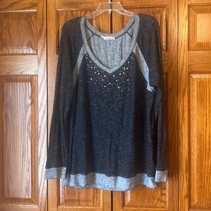 Long Sleeve Maurice’s Rhinestone Top
